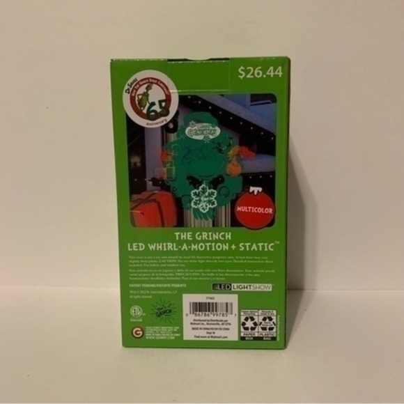 NIB. DR. SEUSS The Grinch Projector Light - Picture 3 of 5